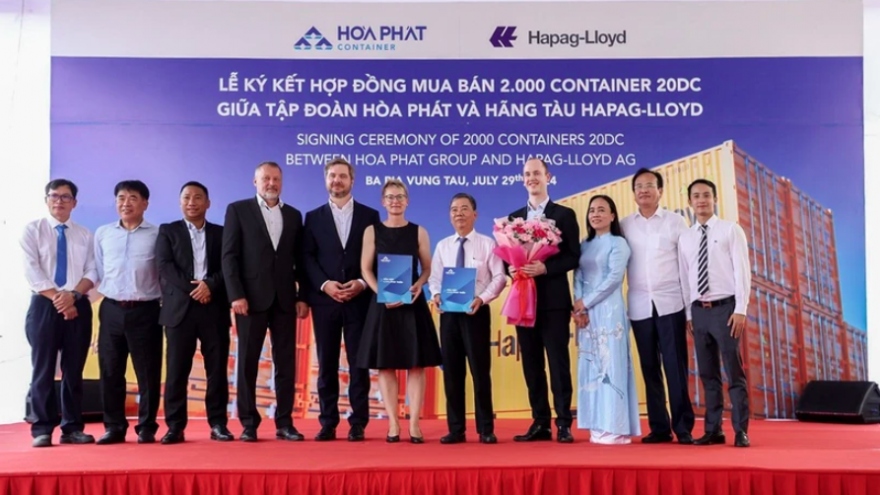 Hoa Phat to deliver 2,000 containers to German partner Hapag-Lloyd